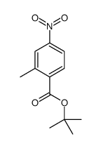 2-甲基-4-硝基苯甲酸叔丁酯结构式