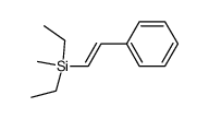 (E)-1-phenyl-2-(diethylmethylsilyl)ethylene Structure