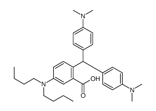 2-[bis[4-(dimethylamino)phenyl]methyl]-5-(dibutylamino)benzoic acid结构式