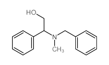 Benzeneethanol, b-[methyl(phenylmethyl)amino]- Structure