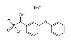 hydroxy-(3-phenoxy-phenyl)-methanesulfonic acid , sodium-salt结构式
