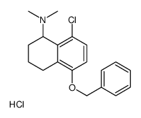 (8-chloro-5-phenylmethoxy-1,2,3,4-tetrahydronaphthalen-1-yl)-dimethylazanium,chloride结构式