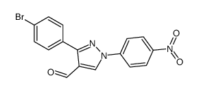 3-(4-bromophenyl)-1-(4-nitrophenyl)pyrazole-4-carbaldehyde Structure