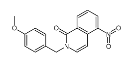 2-[(4-methoxyphenyl)methyl]-5-nitroisoquinolin-1-one结构式