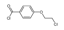 4-(2-chloroethoxy)benzoyl chloride结构式