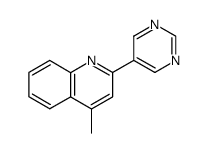 4-methyl-2-(5-pyrimidinyl)quinoline结构式