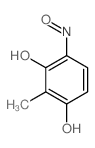 2-methyl-4-nitroso-benzene-1,3-diol结构式