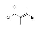 (E)-3-bromo-2-methyl-but-2-enoyl chloride Structure