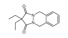 2,2-Dietil-2,3,5,10-tetraidro-1H-pirazolo(1,2-b)ftalazin-1,3-dione [It alian] Structure