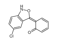 6-(5-chloro-1H-2,1-benzoxazol-3-ylidene)cyclohexa-2,4-dien-1-one结构式