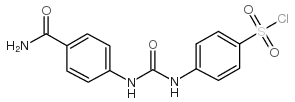 4-[3-(4-羰基苯基)脲基]苯磺酰氯结构式
