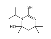 6-hydroxy-4,4,6-trimethyl-1-propan-2-yl-1,3-diazinane-2-thione结构式