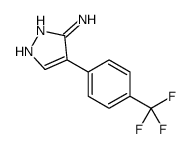 4-(4-(三氟甲基)苯基)-1H-吡唑-5-胺结构式