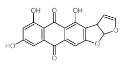 Anthra[2,3-b]furo[3,2-d]furan-5,10-dione,3a,12a-dihydro-4,6,8-trihydroxy-, (3aS,12aR)-结构式