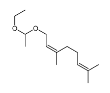 (2Z)-1-(1-ethoxyethoxy)-3,7-dimethylocta-2,6-diene结构式