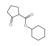 Cyclopentanecarboxylicacid, 2-oxo-, cyclohexyl ester Structure