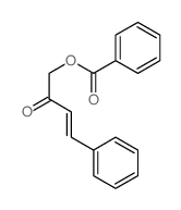 [(E)-2-oxo-4-phenyl-but-3-enyl] benzoate Structure