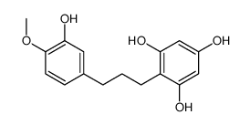 2-[3-(3-hydroxy-4-methoxyphenyl)propyl]benzene-1,3,5-triol Structure