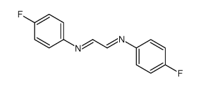 N,N'-bis(4-fluorophenyl)ethane-1,2-diimine结构式