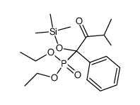 diethyl 1-trimethylsilyloxy-3-methyl-2-oxo-1-phenylbutylphosphonate Structure