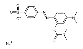 sodium,4-[[4-(dimethylamino)-2-(dimethylcarbamoyloxy)phenyl]diazenyl]benzenesulfonate Structure