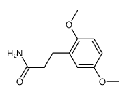 3-(2,5-dimethoxy-phenyl)-propionic acid amide结构式