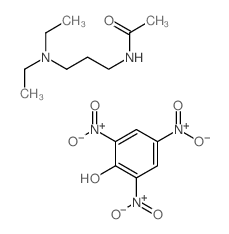 N-(3-diethylaminopropyl)acetamide; 2,4,6-trinitrophenol结构式
