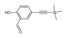 2-hydroxy-5-(2-(trimethylsilyl)ethynyl)benzaldehyde结构式