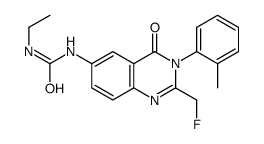 1-ethyl-3-[2-(fluoromethyl)-3-(2-methylphenyl)-4-oxoquinazolin-6-yl]urea结构式