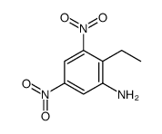 Benzenamine, 2-ethyl-3,5-dinitro- (9CI) Structure