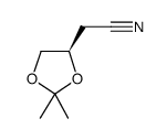 (R)-2,2-二甲基-1,3-二氧戊环-4-乙腈结构式