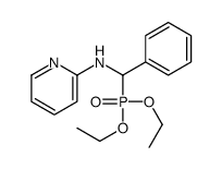 N-[diethoxyphosphoryl(phenyl)methyl]pyridin-2-amine结构式