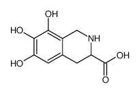 3-Isoquinolinecarboxylic acid, 1,2,3,4-tetrahydro-6,7,8-trihydroxy- (9CI) Structure