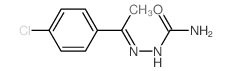 [1-(4-chlorophenyl)ethylideneamino]urea structure