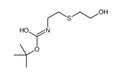 tert-butyl N-[2-(2-hydroxyethylsulfanyl)ethyl]carbamate Structure
