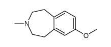 7-甲氧基-3-甲基-2,3,4,5-四氢-1H-苯并[d]氮杂卓结构式