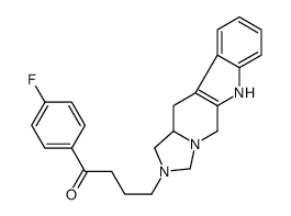 2-γ-(p-fluorobenzoyl)propyl 1,2,3,5,11,11a-hexahydro-6H-imidazo<5',1':6,1>pyrido<3,4-b>indole结构式