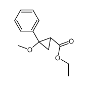 2-Methoxy-2-phenyl-1-ethoxycarbonylcyclopropane Structure