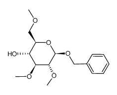 benzyl 2,3,6-tri-O-methyl-β-D-glucopyranoside结构式