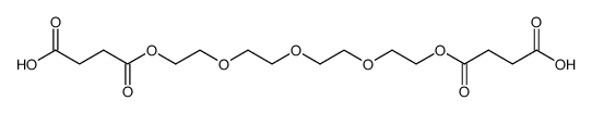 5,8,11,14,17-pentaoxa-4,18-dioxoheneicosanedioic acid Structure