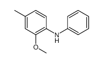 Benzenamine, 2-methoxy-4-methyl-N-phenyl- (9CI) Structure