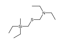 N-[[diethyl(methyl)silyl]methylsulfanylmethyl]-N-ethylethanamine结构式