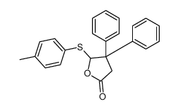 5-(4-methylphenyl)sulfanyl-4,4-diphenyloxolan-2-one Structure