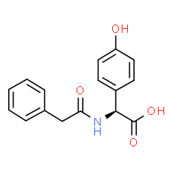 (S)-(4-hydroxyphenyl)(phenylacetamido)acetic acid结构式