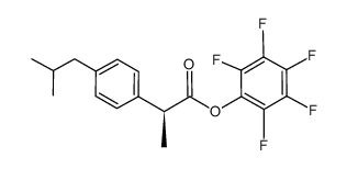 (S)-pentafluorophenyl 2-(4-isobutylphenyl)propanoate Structure