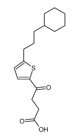4-[5-(3-cyclohexyl-propyl)-[2]thienyl]-4-oxo-butyric acid Structure