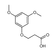 3-(3,5-二甲氧基苯氧基)丙酸结构式
