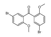 5,5'-dibromo-2,2'-dimethoxy-benzophenone结构式