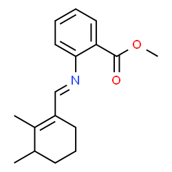 methyl 2-[[(dimethylcyclohexenyl)methylene]amino]benzoate结构式