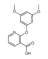 2-(3',5'-dimethoxyphenoxy)nicotinic acid Structure
